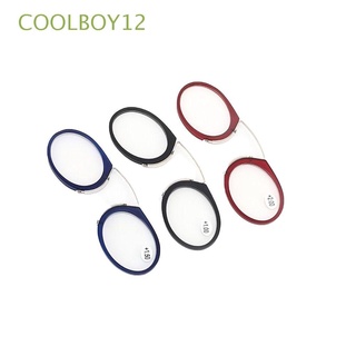 COOLBOY12 Retro Gafas de visión lejana Portátil Pinza nasal Gafas viejas Mujeres Mini Ultrathin Metal Hombres Sin piernas Gafas de lectura/Multicolor