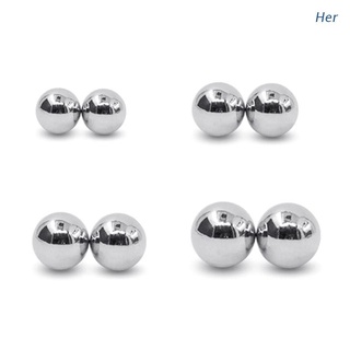 Her 4 piezas de metal magnético bolas pezón abrazaderas BDSM conjunto de juegos eróticos magnético pezón abrazaderas estimulador de labios labios nippl