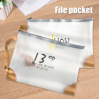 Eplbs bolsa de archivos de bolsillo transparente archivos de la bolsa de la cremallera bolsa impermeable lápiz A4s bolsa titular para documentos cosméticos