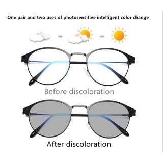 2 En 1 Gafas Fotocromáticas Anti Radiación Con Lente Graduada Luz Azul UV400 De Ojos Para Hombres Mujeres (3)