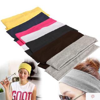 Banda de cabeza de algodón Elástica para mujer para gimnasio/deportes/banda Elástica para el cabello para yoga/correr