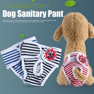 gramquotient lavable mascota corto algodón fisiológico ropa interior perro pantalón para mujer macho perro reutilizable sanitario calzoncillos pañales menstruación pañal