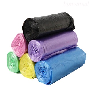 Ho 6 colores hogar 5 rollos desechables papelera forro de plástico bolsa de basura hogar residuos basura contenedor bolsas