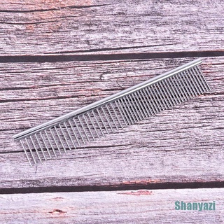 [Shanyazi] cepillo de pelo de acero inoxidable para mascotas, peine de pelo, pulgas para perro, gato, Trimmer, aseo