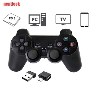 [gentleok] 2.4GHz inalámbrico Dual Joystick Control Gamepad para PS3 PC TV Box