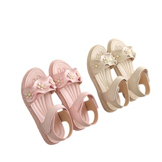 ✫Zn◐Transpirable verano bebé niñas sandalias, niños pequeños dulce estilo flor decoración suela suave princesa zapatos antideslizante