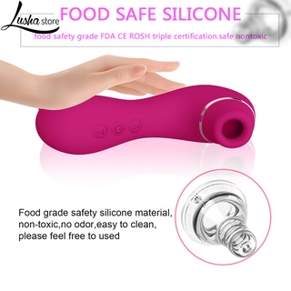 lushastore estimulador de punto g de color sólido/masaje stick/vibrador de succión fácil de limpiar para vagina