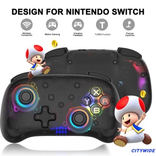 For Switch/for Switch Lite Wireless Bluetooth-compatible Gamepad With Wake-up Transparent Game Controller cx