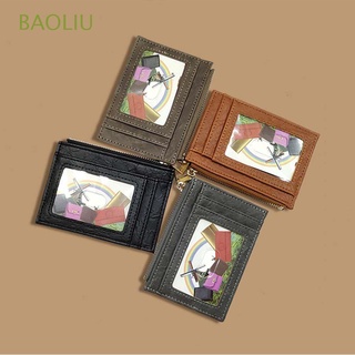 BAOLIU Mini Short Wallet Fashion ID Card cover Business Card Holder Money clip Men Multi Card Pockets Casual PU Leather Credit Card Clip Coin Purse/Multicolor