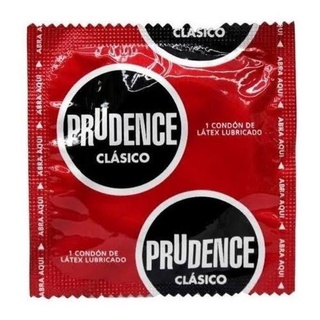 condones prudence clásicos lubricados condon de látex 1pz