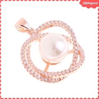 [xmazpvul] collar con colgante de perlas de oro rosa a la moda