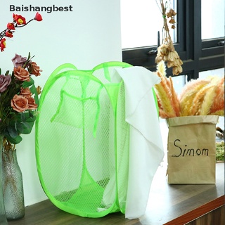 [bsb]cesta de lavandería plegable cesta de cesta pop up de malla abierta para ropa sucia/cesta de relleno/baishangbest (5)