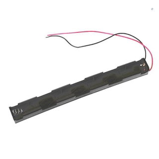 tou batería caso 5o 3 AA 4.5V tira larga titular de almacenamiento caja de alambre negro conduce baterías de un solo lado contenedor de plástico (1)