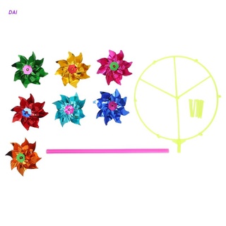 juguete/juguete de molino de viento colorido con lentejuelas para decoración del hogar/jardín/cuarto