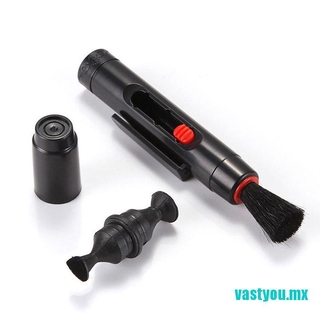 () 3 en 1 limpiador de lente limpiador de polvo pluma soplador kit de tela para cámara dslr vcr (5)