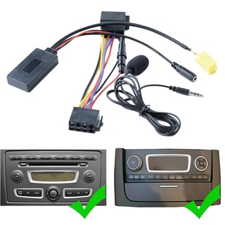 Coche Inalámbrico Bluetooth Adaptador De Audio Micrófono Manos Libres Cable Auxiliar Para Fiat Para Alfa Para Lancia Para Benz SMART 451 (4)