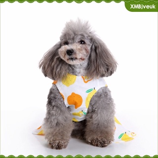 [veuk] mascota perro bowknot fruta flor princesa falda vestido de fiesta cachorro gato verano ropa outwear disfraz