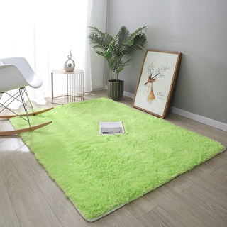 alfombra de área lavable esponjosa rectangular antideslizante artificial suave de felpa shag alfombra para el hogar dormitorio sala de estar (5)