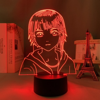 （1）Anime Led Light Serial Experiments Lain for Bedroom Decoration Nightlight Birthday Gift Room Decor Table 3d Lamp Lain-HH