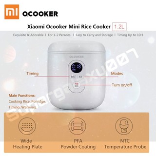 Ocooker arrocera Mini arrocera 1.2L arroz eléctrico