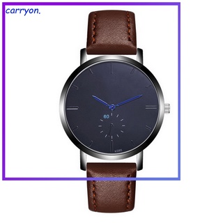 Men Classic Quartz Watch Adjustable Leather Belt Casual Simple Watches Gifts
