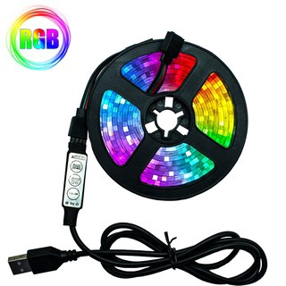 Tira De Luz LED USB compatible Con Bluetooth 5050 SMD DC 5V RGB Luces Flexibles Cinta De Lámpara TV Decoración-1