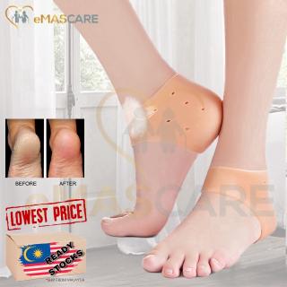 1 Par (2 pzas) protector De talón Anti grietas Hidratante cuidado De los pies calcetines De alivio del dolor