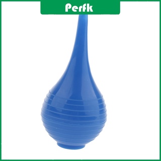 [brperfk] Bulb Syringe - Rubber Suction Ear Washing Syringe Squeeze Bulb Ear Blue