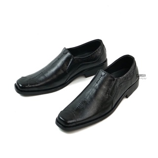 Original de los hombres de cuero PANTOFEL zapatos/zapatos formales de trabajo 603HT oficina