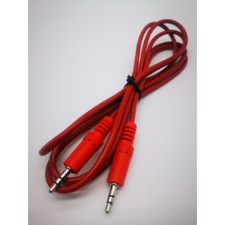 Cable Auxiliar 3.5 Color Rojo 1.8 Metros (2)