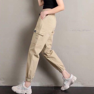 ✜◆2021 cintura alta coreano Casual suelto delgado nueve pantalones (8)