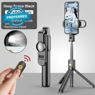 Inalámbrico Bluetooth Selfie Stick 3 en 1 extensible de mano remoto con Mini Selfie monopie E5O8