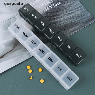 guaguafu semanal píldora organizador diario casos xl caja de almacenamiento vitaminas 7 días portátil viaje mx