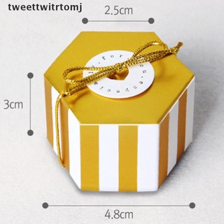 [tweettwitrtomj] 10 cajas de chocolate hechas a mano con cajas de regalo hexagonales de chocolate [tweettwitrtomj]