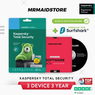 Antivirus Kaspersky Total Security/KTS 3 PC 3 años