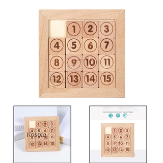 [KESOTO] bloques deslizantes para niños Klotski Brain Teaser rompecabezas de madera regalo rompecabezas deslizante Style1