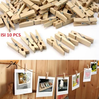 Rg - Clips de fotos lisos, Mini Material, Clips de madera, tumblr, pinterest, 35 mm (1)
