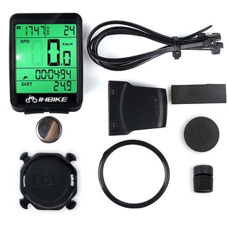 Cronómetro de bicicleta Cadence Sensor de velocidad inglés negro Shell cronómetro inalámbrico
