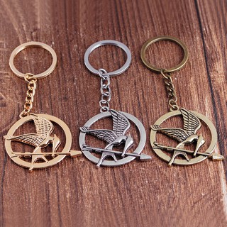 The Hunger Games Mockingjay Logo Badge Keychain Pendant