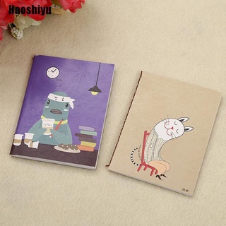 Haoshiyu 1Pc Mini lindo cuaderno de dibujos animados práctico bolsillo bloc de notas diario diario portátil MX