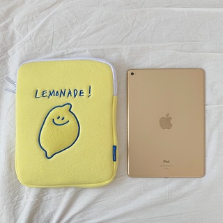 Limón Bordado Carta iPad tablet Portátil Bolsa De Almacenamiento De Corea ins Macbook (2)