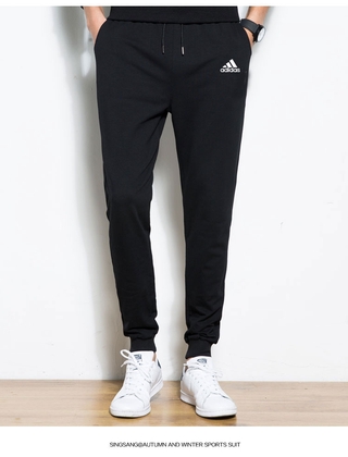 Adidas 【ready Stock】Fashion Trendy Brand Small Slash Adidas Sweatpants Casual Pants Elastic Waist Pants