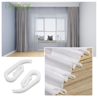 lashsok - gancho para cortina (100 unidades), color blanco