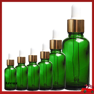 Areuz Essential Oil Volatile Liquid Dropper Bottle Green Light-proof Glass Instrument