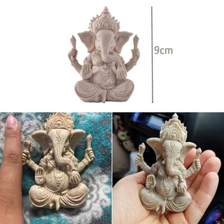✨Inventario disponible✨Estatua de buda, estatua de Ganesha de piedra arenisca hecha a mano. ídolo para coche, Hindu