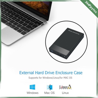 [XMFPYTCC] Hard Drive Enclosure, 2.5 3.5 Inch External Hard Drive Case SSD HDD Enclosure SATA to USB 3.0 Disk Reader Support UASP
