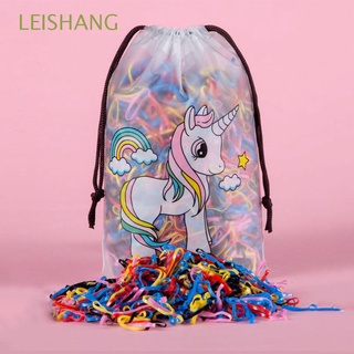 LEISHANG Cute Storage Bag Cartoon Unicorn Drawstring Organizer Beauty Party Gift Waterproof Animal Drawstring Bag Wash Toiletry Handbag