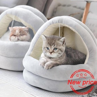New Arrival Cat Kennel Kennel Warm Winter Yurt Semi-enclosed Kennel Pet Cat Villa Bed D7N9