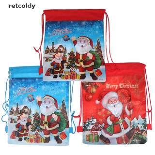 [retc] regalos de navidad bolsa de caramelo santa claus bolsa de cordón mochila regalos de navidad titular m2
