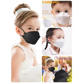 Kf94 Kids Protectice máscara KF94 niños máscara lisa rellenar 10 piezas